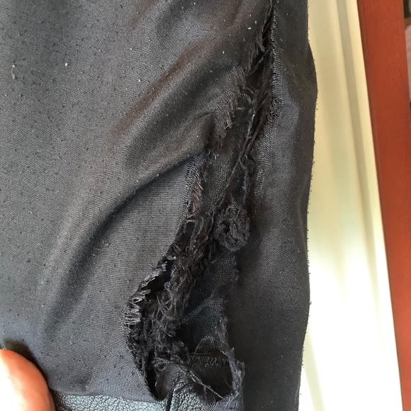 Topshop Faux Leather Black Biker Mini Skirt Size 2 - Picture 8 of 8